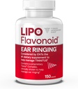 Relief Lipo-Flavonoïde Plus Acouphène - Médecin-Recommandé pour les oreilles à sonnerie - Complexe bioflavonoïde de citron prouvé cliniquement avec des vitamines C, B1, B2, B6, B12 et Calcium - 150 Caplets