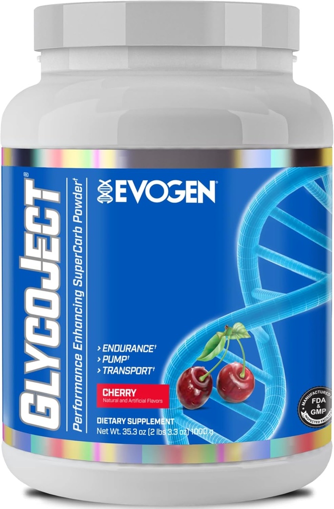 Evogen GlycoJect - Super poudre de carburateur (en anglais) Absorption rapide pour pré-entraînement (en anglais) Poudre d'hydrate de carburateur pour endurance (en anglais)