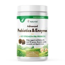 NaturVet Probiotiques et enzymes avancés, PB6 chews doux chien pour aider les stomachs sensibles et les problèmes digestifs, Hickory fumé bacon supplément d'animal aromatisé pour chiens plus de 6 semaines, 70 Comte Jar