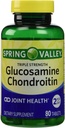 Spring Valley - Glucosamine Chondritine, triple résistance, 80 comprimés