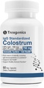 Trexgenics Colostrum 750 mg, 20 % IgG, 60 % Protéines, Immunité, Gut Health Support Végétarien et non-OGM (60 gélules) (paquet de 1)