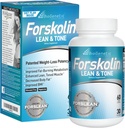 BioGenetic Labs Forskolin Lean & Tone - Pilules de perte de poids - Body Toning Formula Fat Burner et le maintien de la masse musculaire pour les hommes et les femmes Suppression de l'appétit - 60 Capsules - Végétarien