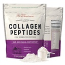 Poudre de collagène vivante et consciente - Poudre de collagène hydrolysée d'origine naturelle - Cheveux, peau, ongles et soutien articulaire - Suppléments de collagène de type I et III pour les femmes et les hommes - 16oz