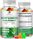 Gommies de chanvre de 2 paquets pour la douleur, le sommeil, la relaxation - Extra force avec magnésium et vitamines - supplément d'huile de chanvre naturel à haute puissance, ours gommy végétaliens