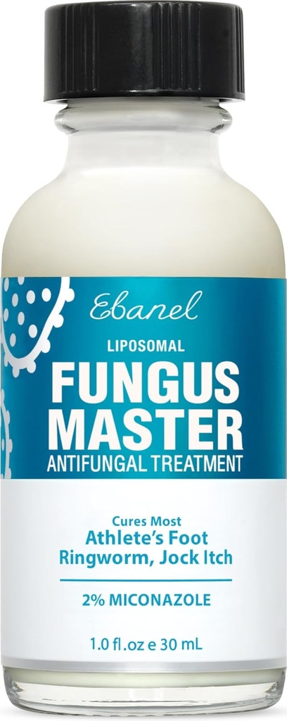 Ebanel Athlètes Traitement des pieds Extra force, Crème antifongique pour champignons des pieds, avec Miconazole, Acide Undécylenic et huile d'arbre de thé, Démangeaison rapide, traite l'infection fongique menant à des champignons d'orteil