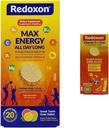 Redoxon Max Energy Citrus Comprimés effervescents Immune Support Bundle Vitamine C Zinc Comprimés effervescents orange Support Immune
