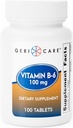 GeriCare Vitamine B-6 100mg, 100 comprimés – Un soutien nutritionnel quotidien pour une fonction cérébrale saine, l'amélioration de l'humeur, la santé circulatoire et le métabolisme – aide à combattre la fatigue et à promouvoir le mieux-être général