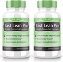 les laboratoires de taille - Fast Lean Pro Dietary Supplement, capsules de formule avancée pour la force supplémentaire, non OGM, favorise la gestion du poids santé (120 capsules) (Paquet officiel de 2)