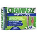 Crampeze Crampes de nuit Relief naturel des crampes musculaires, spasmes et jambes fatiguées 60 Capsules