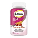 Caltrate Bites Gummy 500 mg Supplément Calcium et vitamine D, Cerise noire, Fraise, Orange - 50 Compte