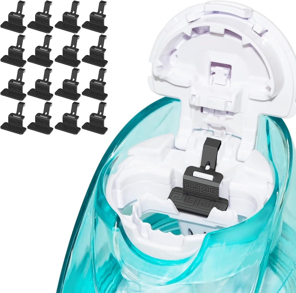 FireAnt Silicone Saline Pods Recharges Accessoires Compatibles avec Navage Nasal Care, 16 Packs Réutilisable Silicone Saline Pads Recharges Remplacements, Easy Operation (Black 16 Packs)