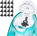 FireAnt Silicone Saline Pods Recharges Accessoires Compatibles avec Navage Nasal Care, 16 Packs Réutilisable Silicone Saline Pads Recharges Remplacements, Easy Operation (Black 16 Packs)