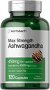 Supplément Horbäach Ashwagandha (en anglais seulement) Max Strength (en anglais seulement) 120 Capsules