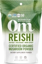 OM MUSHROOM SUPERFOOD Reishi Poudre de Champignon Biologique, 3.5 Ounce, 50 portions, Adaptogène, Stress & Immune Support, Supplément de Champignon Superfood