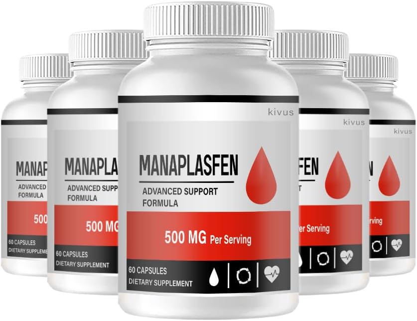 (5 Pack) Manaplasfen - Manaplasfen Support avancé (300 Capsules)