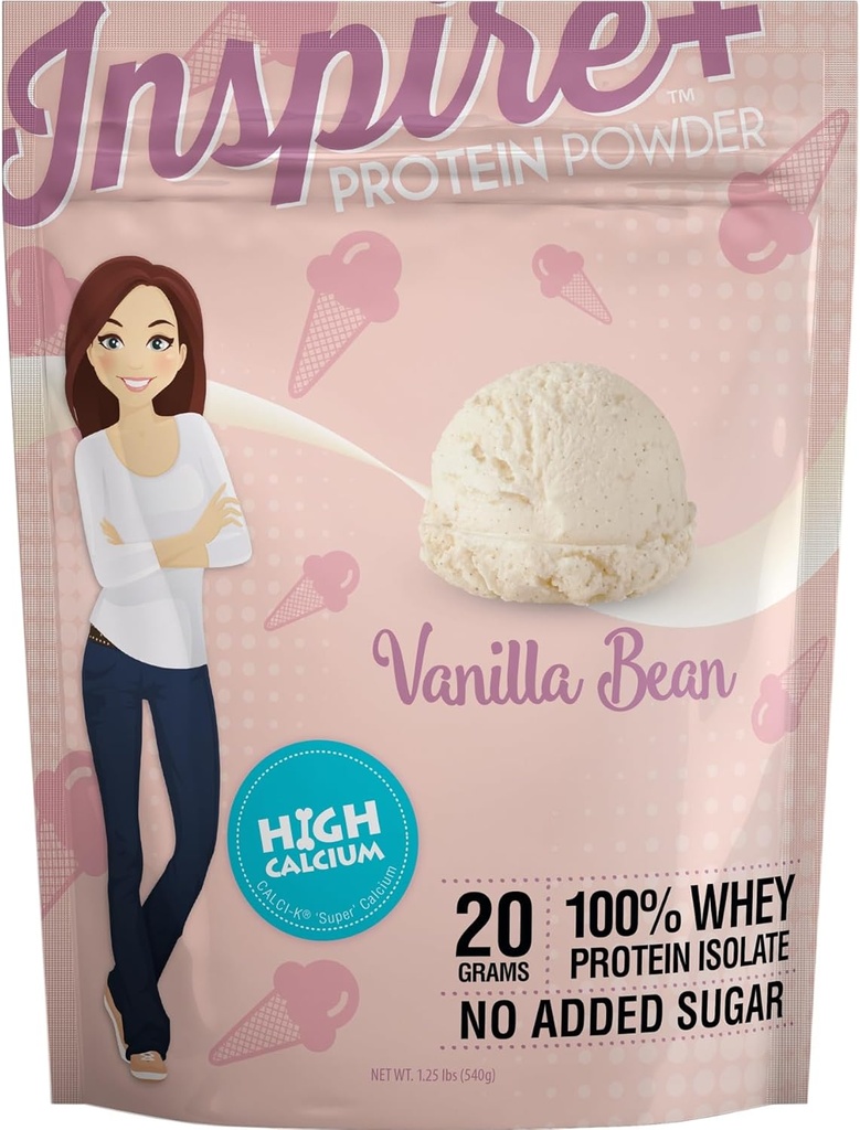 Bariatric Manger Inspirer Vanilla Bean 20g Whey Protéine en poudre avec du calcium