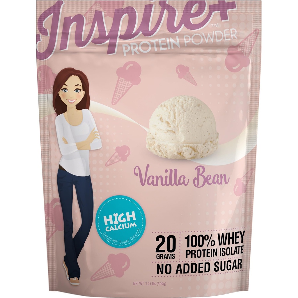 Bariatric Manger Inspirer Vanilla Bean 20g Whey Protéine en poudre avec du calcium