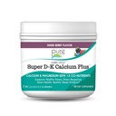 Ionic Fizz Super D-K Calcium Plus par Essence Pur - avec Extra Magnésium, Vitamine D3, Vitamine K2 pour les os forts et support de stress - Berry mixte - 7,41oz