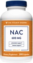 Le NAC N-acétyl-L-Cystéine - Promotion de la santé des cellucores, de l'immunité et du soutien antioxydant - 600 MG (200 capsules)