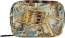 OTVEE Voyage en Italie Vieux sac de pilule de collage, Vitamine Organizer Médecine étui pour voyager