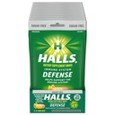 HALLS Defense Assortiment agrumes sans sucre gouttes de vitamine C, suppléments alimentaires gouttes, 12 sacs de 25 gouttes (300 gouttes totales)