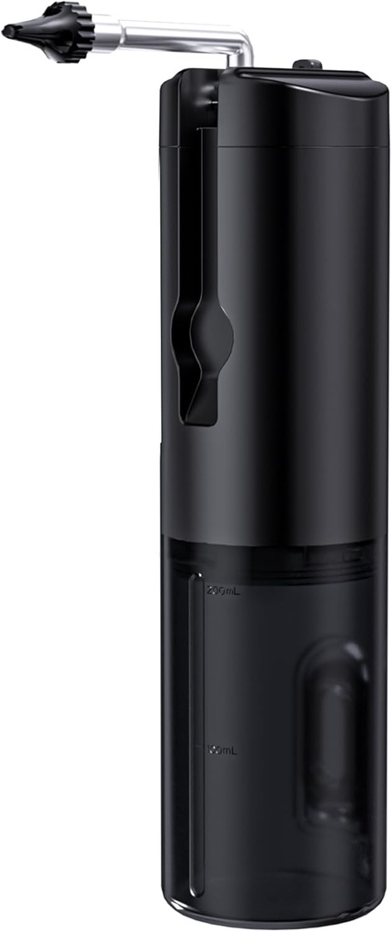 Kit de suppression de cire d'oreille Premium - IPX7 outil de nettoyage d'oreille imperméable avec écran LED clair, système d'irrigation électrique rechargeable USB, outil de nettoyage d'oreille électrique sûr et efficace