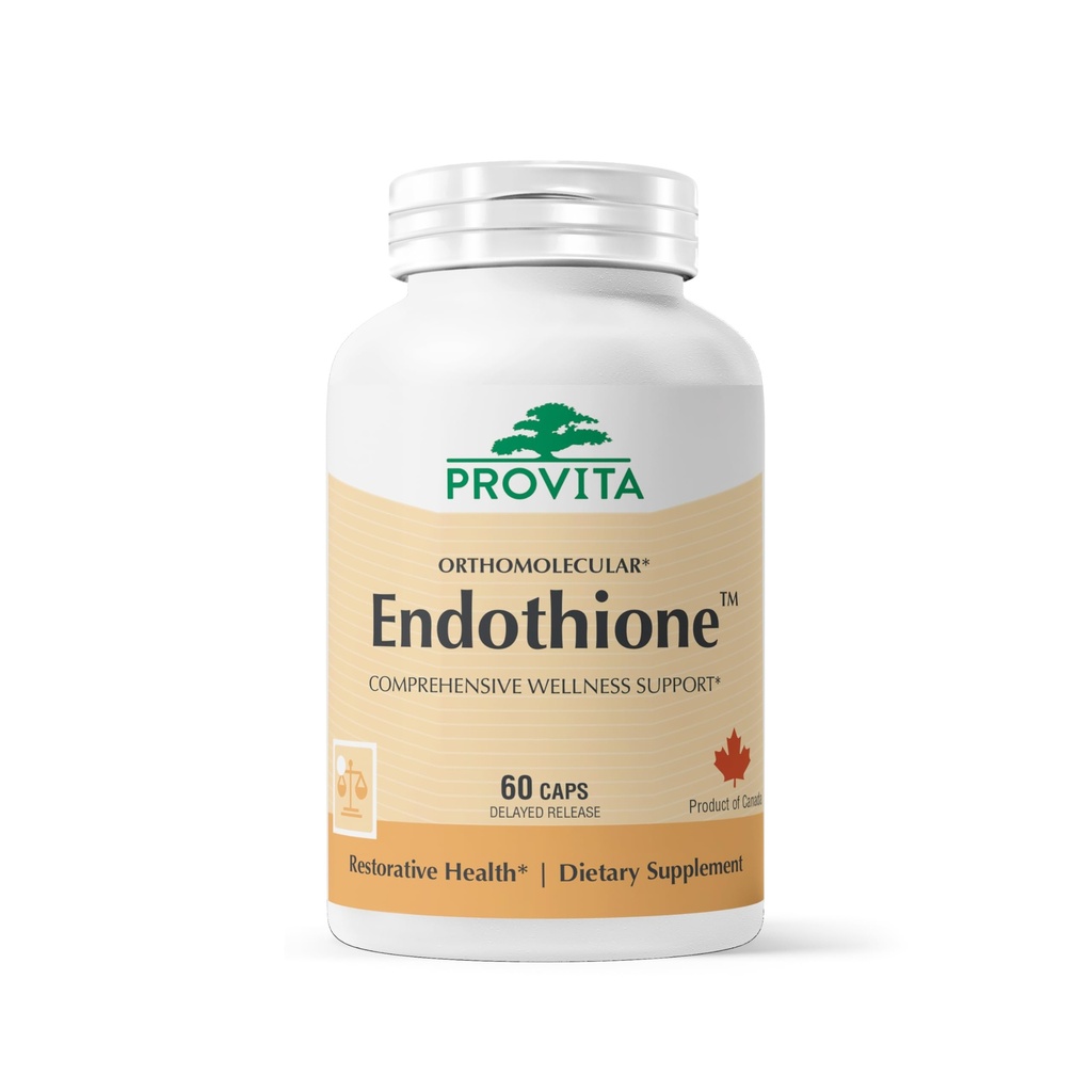 PROVITA Endothione | Glutathione Booster | Supports Natural L-Glutathione Production | Precursors with Zinc, Selenium & Probiotic | Detox Support | Immune Health | Liver Function | 60 Veg Capsules