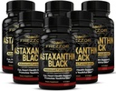 FREZZOR Astaxanthin Black with UAF1000+ Super Antioxidant, Supports Heart, Eye & Brain Health, Anti-Aging Skincare & Cellular Protection, 12mg Astaxanthin per Serve, 360 Softgels, 6 Month Supply