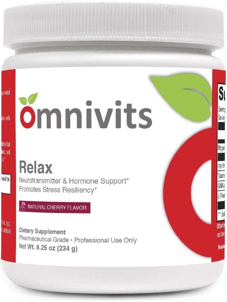 Relaxer le goût naturel de cerises Magnésium comme Albion Di-Magnésium Malate, Myo-Inositol, Taurine, GABA, L-Theanine (Suntheanine)