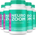 (5 Pack) Supplément Neuro Zoom, Neuro Zoom Formule de support de mémoire organique, Neuro Zoom pour réduire les effets négatifs du brouillard cérébral, Neuro Zoom utilisé pour stimuler la mémoire, NeuroZoom Reviews (300 Capsules)