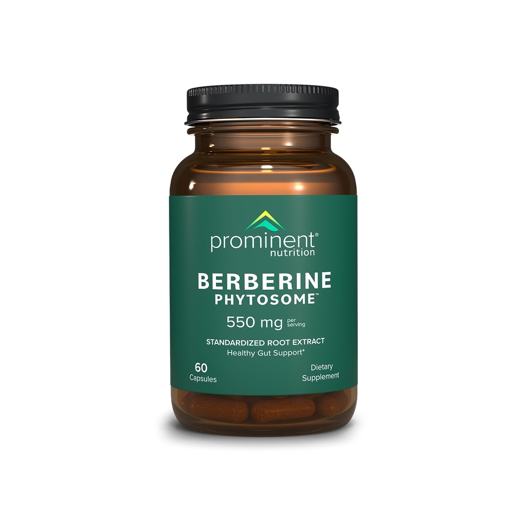 Nutrition prédominante Supplément de phytosomes berbères, soutien de la gorgée saine, 550 mg, 60 Compte - 1 paquet