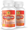 Nutrisalud Produits Circulacion Complex, Capsulas naturales para la circion. Set de 2 frascos. Combattez Varices,calambres,hinchazon de tartes y Manos,ayudan a bajar el colesterol.
