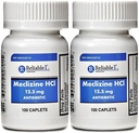 Méclizine 12,5 mg Antiémétique, maladie du mouvement 100 Caplets PACK de 2