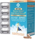 Nutricelebrity Optimal Stress Relief Supplement, Mood Support, Sleep Aid, Ashwagandha Organic, KSM-66, Brain Focus, Probiotics for Women, Gut Health, Vegan Non GMO 60 Days Supply - 2 Pack