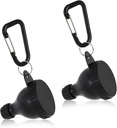 2 Pcs Protein Powder Container, Protein Powder Container, Protein Powder Container to Go, Pré-entraînement/Gym Supplemen Keychain (Noir, 100ml)
