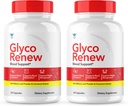 (2 Pack) Glyco Renew Blood Support Supplément - Glyco Renew Pills Formule originale Glycogen Clean Advanced Extra Strength, Glycol Renewed Natural Ingredients (120 Capsules)