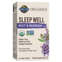 Jardin de la vie biologique Bien dormir repos et rafraîchir 30 comprimés, baume de citron, extrait de thé vert L-Theanine, racine valériane, camomille, probiotiques-organique non-OGM supplément végétal sans gluten