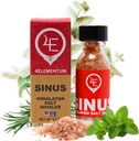 4Elementum Sinus Himalayan Salt Inhaler - Infusion avec l'eucalyptus naturel, la menthe poivrée et le romarin - soutient le soulagement des allergies, des rhumes et de la congestion