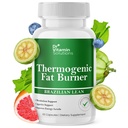 Thermogénique Fat Burner Lean brésilien, pilules perte de poids pour les femmes, tailleur et suppléments pour Bloating pour les femmes et les hommes, 60 capsules