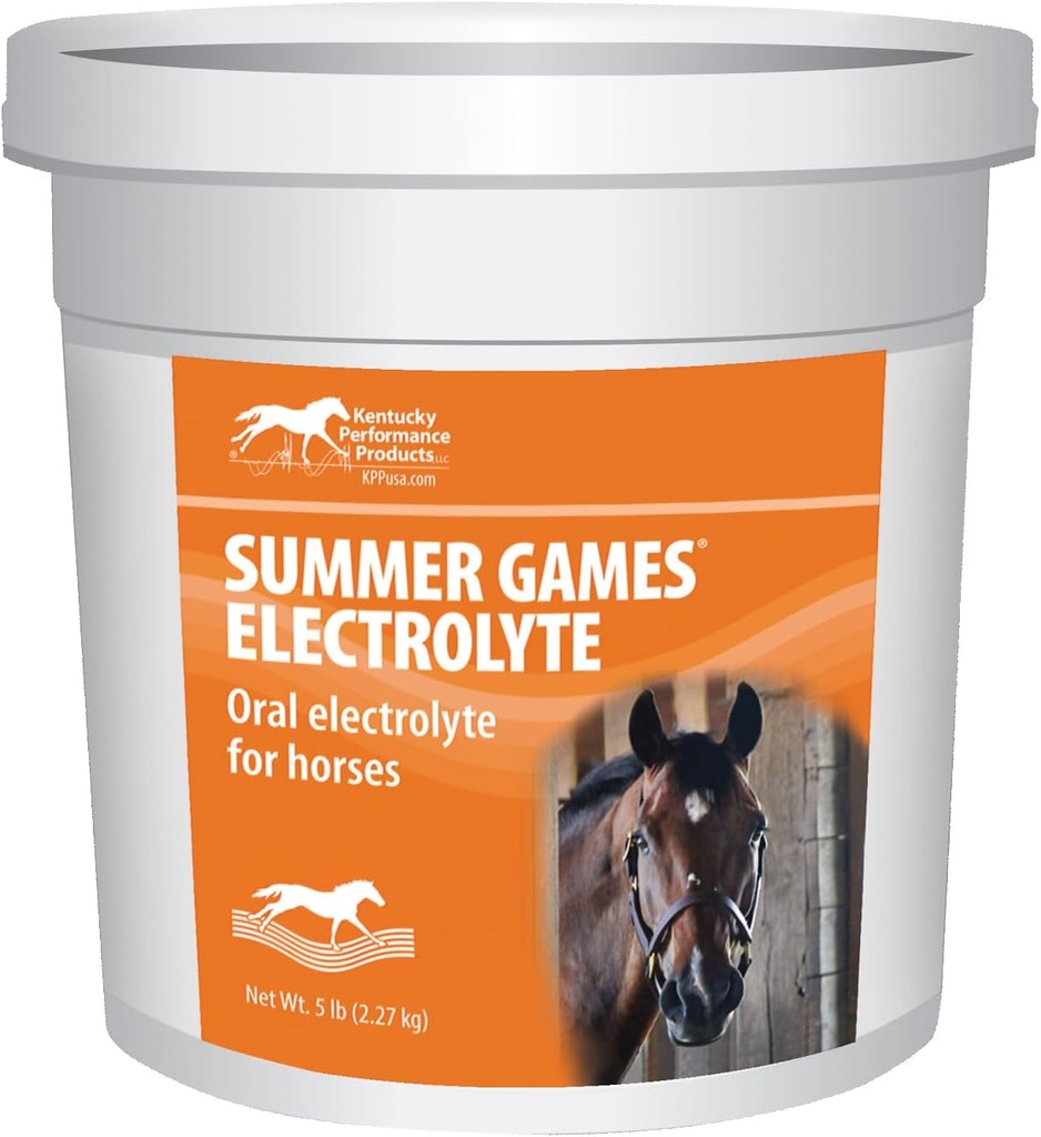 Kentucky Performance Products Summer Games Electrolyte Horse Supplément, 5 livres conteneur