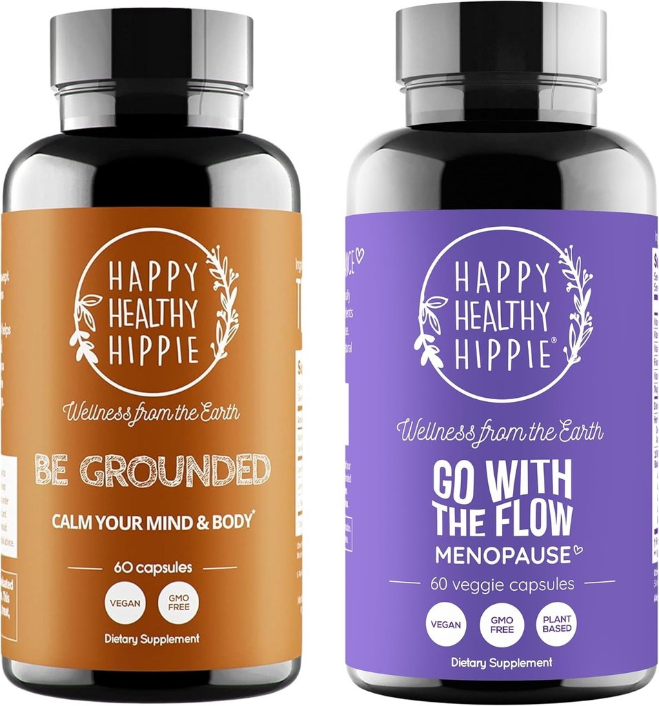 Happy Healthy Hippie Go with The Flow Ménopause Support & Be Landed Stress Relief