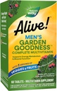 La nature est vivante ! Multivitamines masculines, une portion de légumes et de fruits**, Vitamines B-haute puissance, 60 comprimés
