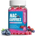 NAC Gummies 800mg, supplément N-acétyl Cysteine, supplément NAC pour système immunitaire et antioxydant, non-OGM, sans gluten, végétalien - 60 chiffres