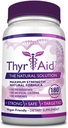 ThyrAid - Supplément Thyroïde - Iodine, Kelp, Ashwagandha - Vegan - 1 bouteille (3 mois d'approvisionnement, 180 capsules)