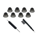 Aide auditive Domes d'oreille Outils de nettoyage Aide auditive Fermer Domes pour resound Sure Fit Style RIC RITE et Open Fit BTE Amplificateur auditif avec nettoyant de brosse (S Taille 8PCS)