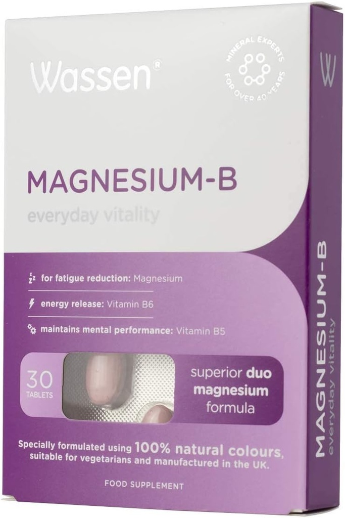 Wassen Magnésium B 30 comprimés par Wassen International