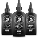 Bossman Jelly Bead Oil for Men - 3 packs (12 oz au total, naked - Unscented) – Adoucit, hydrate et condition avec des ingrédients naturels
