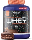 Ultimate Nutrition Prostar Whey Protein Powder Isolate, Chocolate Birthday Cake - faible teneur en glucides, haute teneur en poudre pour le gain musculaire et la récupération - faible teneur en sodium, faible teneur en gras et kéto - 5,28 lbs Tub