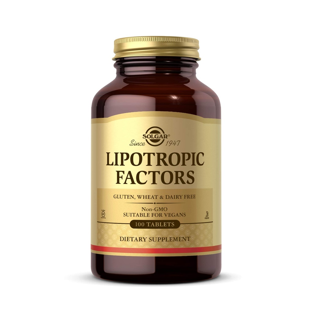 Facteurs lipotropiques Solgar 100 Tabs