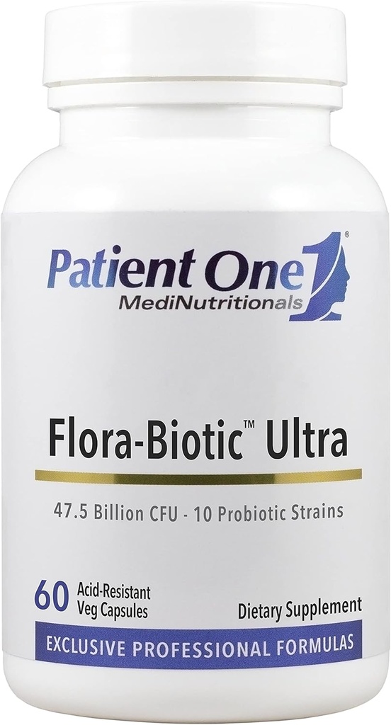 Patient Un supplément probiotique Flora-Biotique pour soutenir la flore intestinale équilibrée*